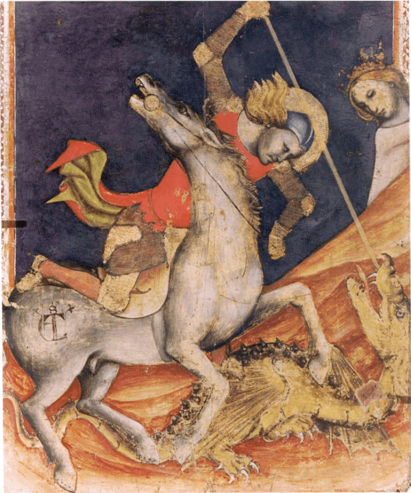 Vitale da Bologna – Der hl. Georg tötet den Drachen