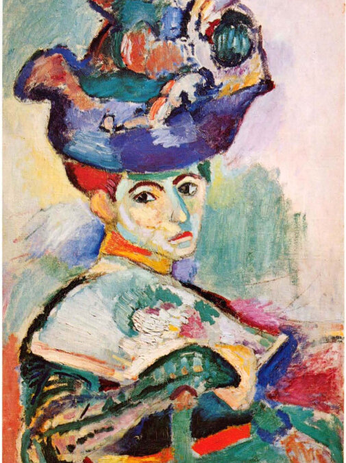 DAME MIT HUT – Henri Matisse Bild von 1905 verursachte einen Sturm der Entrüstung, der Fauvismus war geboren